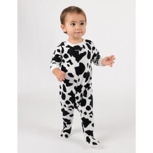 Leveret Baby Fleece Footed Pajamas Cow Print 18-24 Months